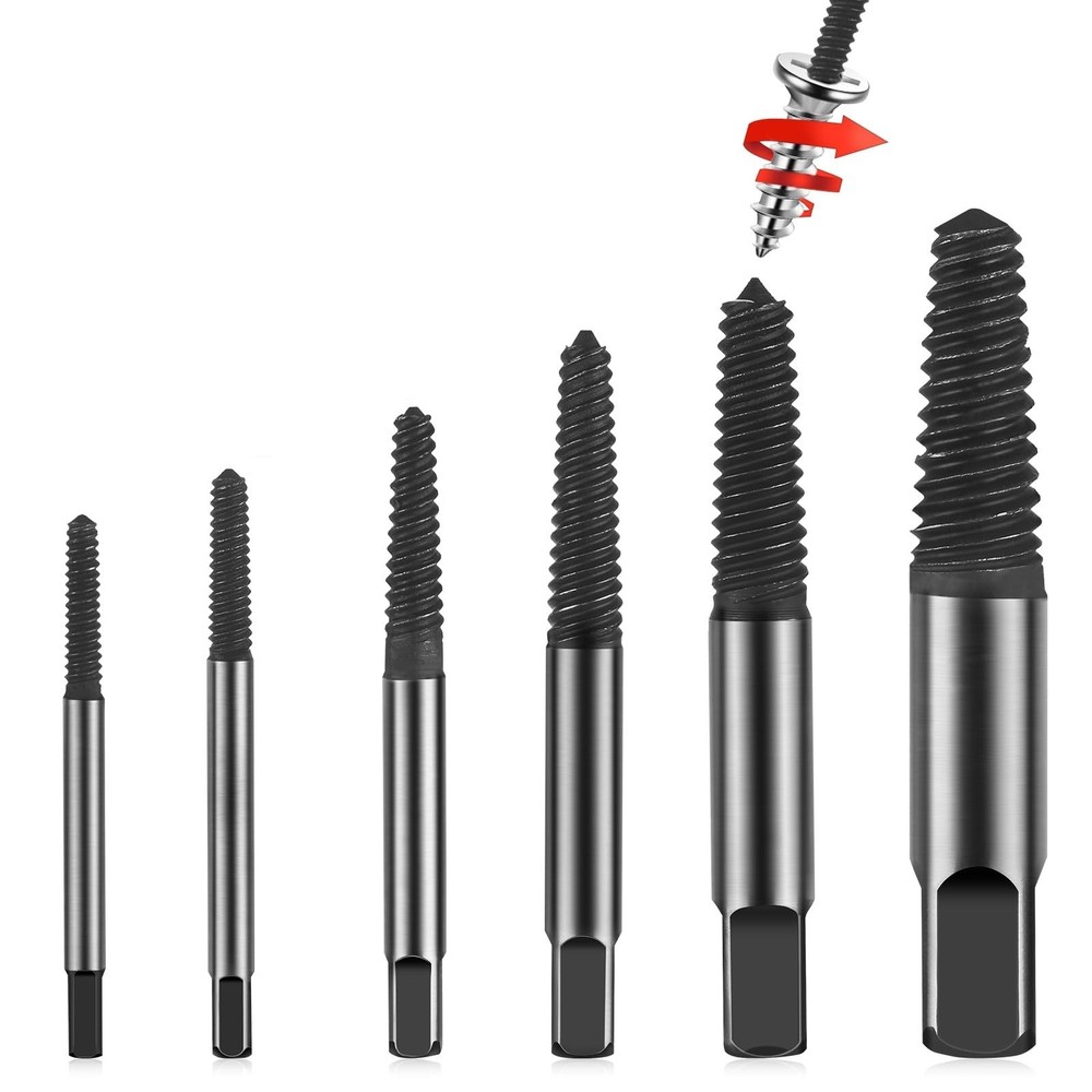 Screw Extractor, [Upgraded Version][6 Pieces] Diyife Screw Extractor Set, [Gi...
