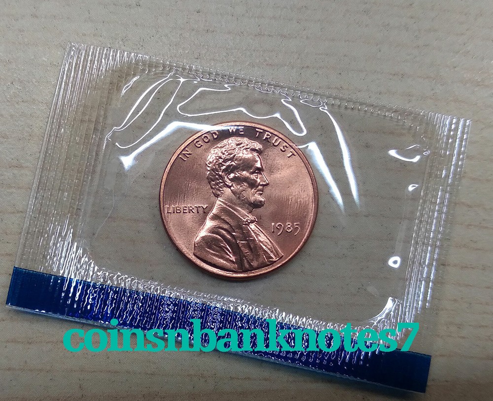 1985-D & P Lincoln Cent BU Set