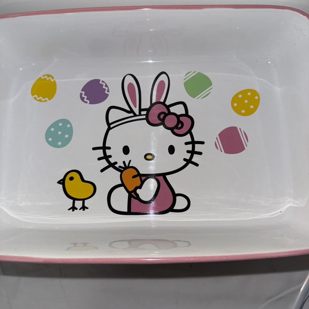Hello Kitty Sanrio Easter Bakeware Rectangular Baker New W/O Box