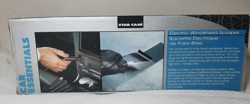 ELECTRIC WINDSHIELD SCRAPER Star case. Tested.