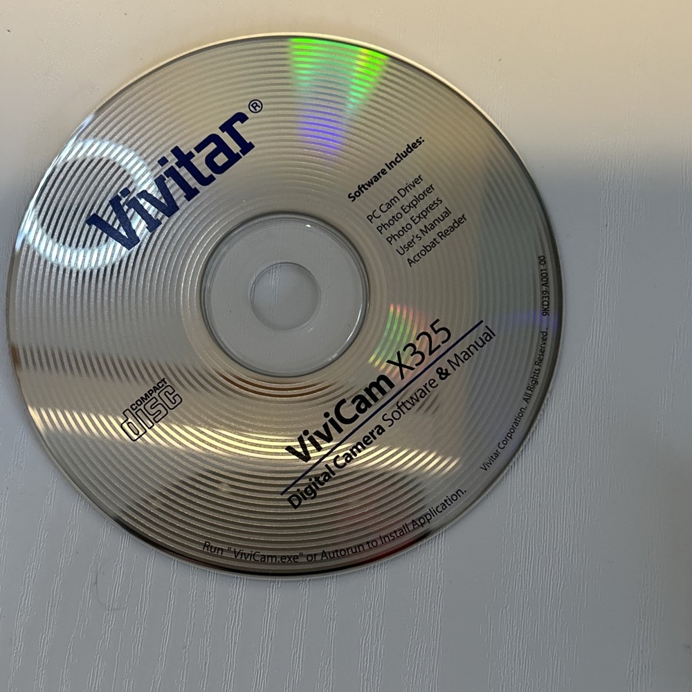 Vivitar ViviCam X325 10.0MP Digital Camera - Silver