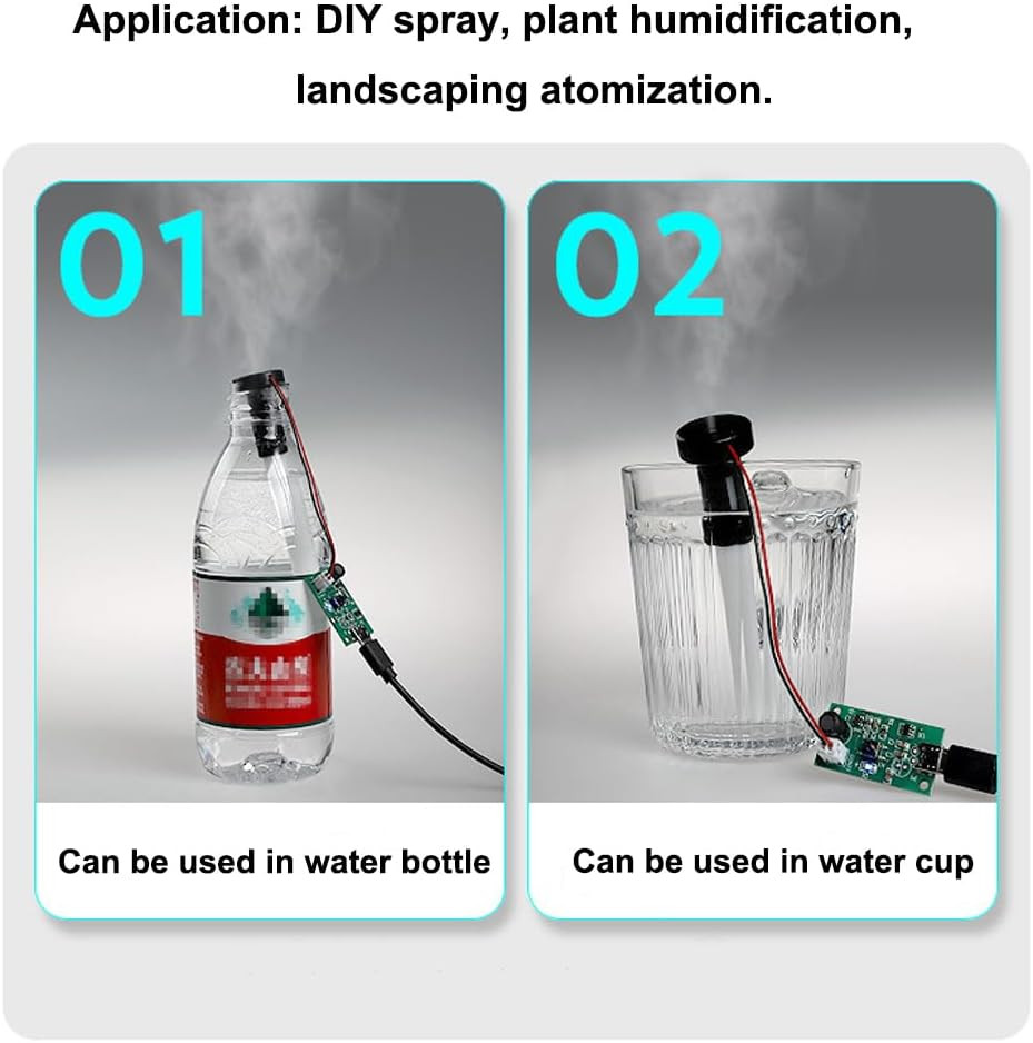 4Pcs USB Humidifieration Atomization Disc Micro Interface Atomization Drive Circ