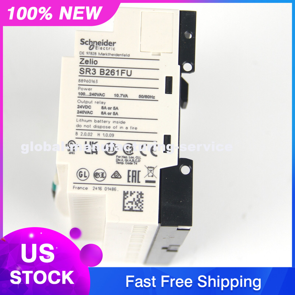 NEW Schneider SR3B261FU Relay Electric Extendable Modular PLC