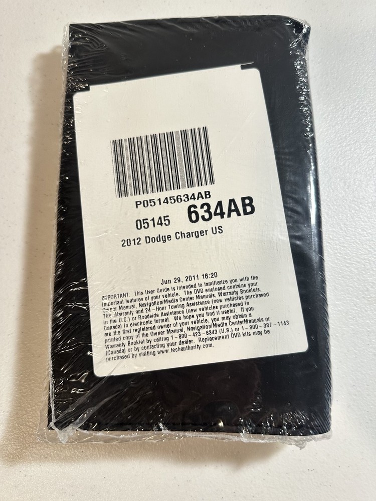 2012 Dodge Charger SRT Owners Manual Set