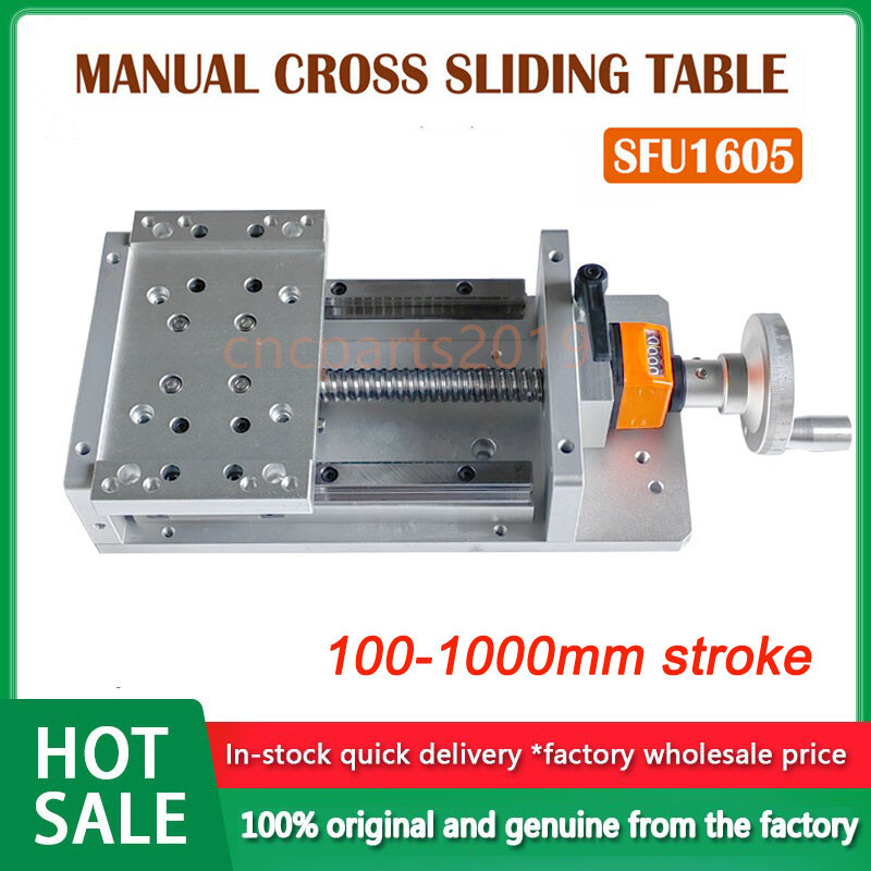 8" Linear Stage Actuator 200mm Manual Sliding Table Ballscrew Rail S