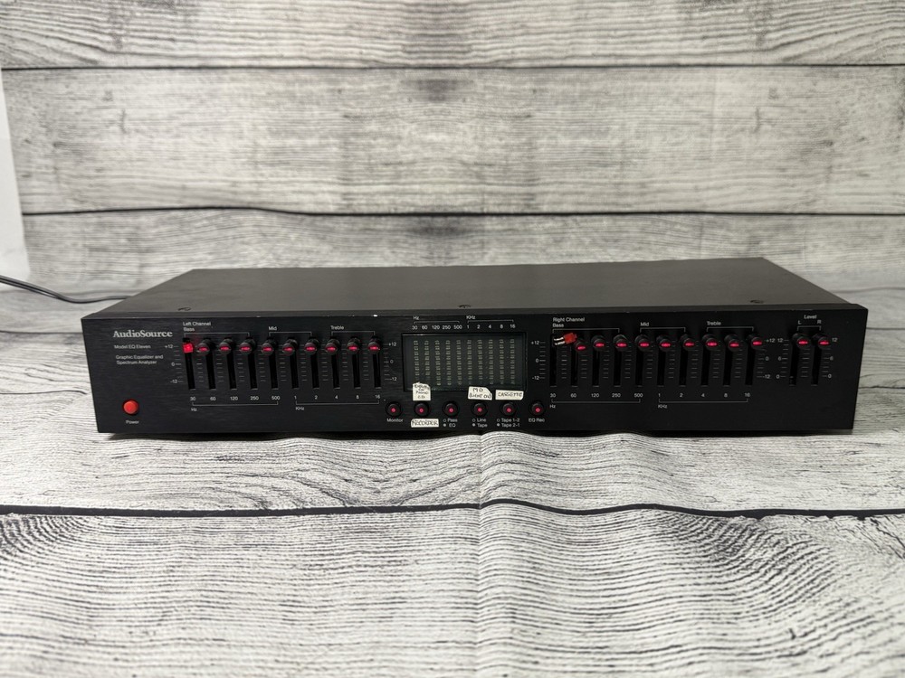 AudioSource EQ Eleven 10 Band Graphic Equalizer UNTESTED READ