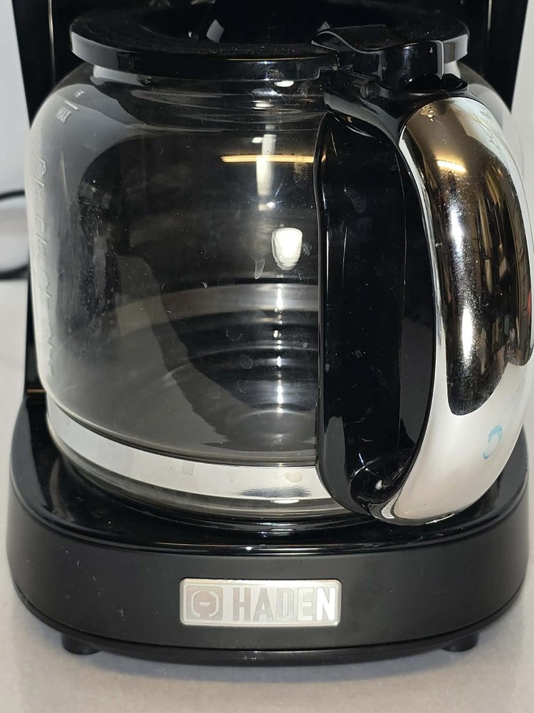 Haden Programmable 10 Cup Coffee Maker Black Glass Carafe EUC ☕✨