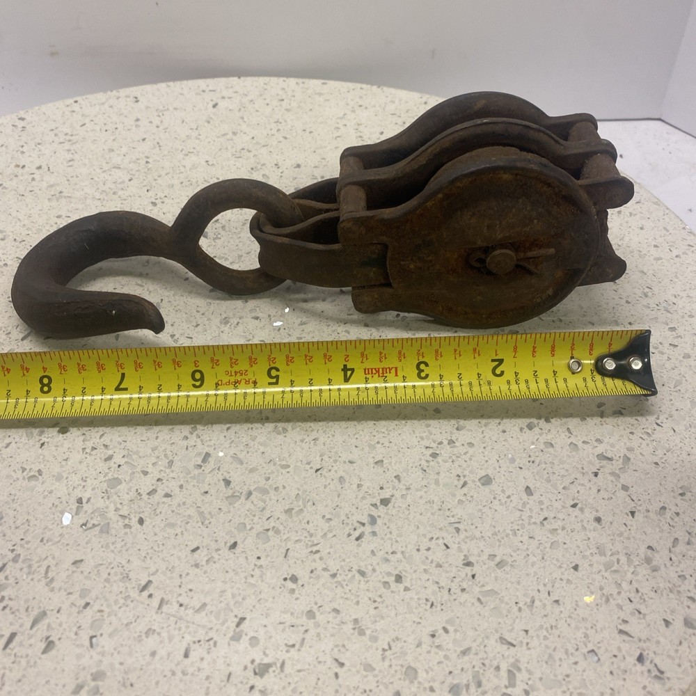 Vintage Iron Block Pulley