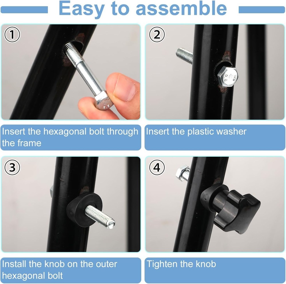Universal Drive Rollator Walker Arm Adjustment Knobs Replacement Hardware Set Bl
