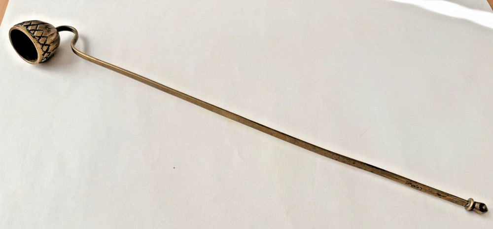 CHINESE BRASS CANDLE SNUFFER MARK CHINA