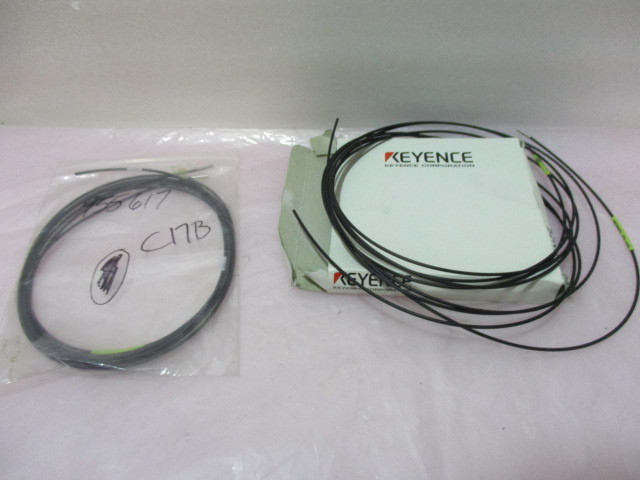 2 Keyence FU-5FZ Fiber Optic Sensor Head Cable, 422231