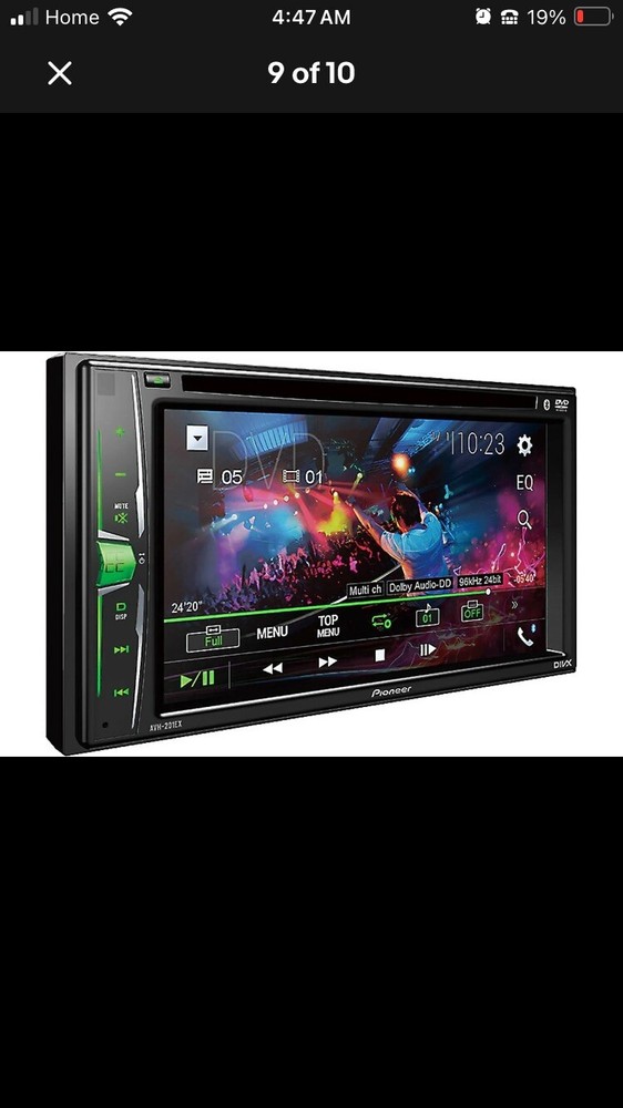 Pioneer AVH-201EX Bluetooth CD DVD Player iPhone Android USB Aux 6.2"