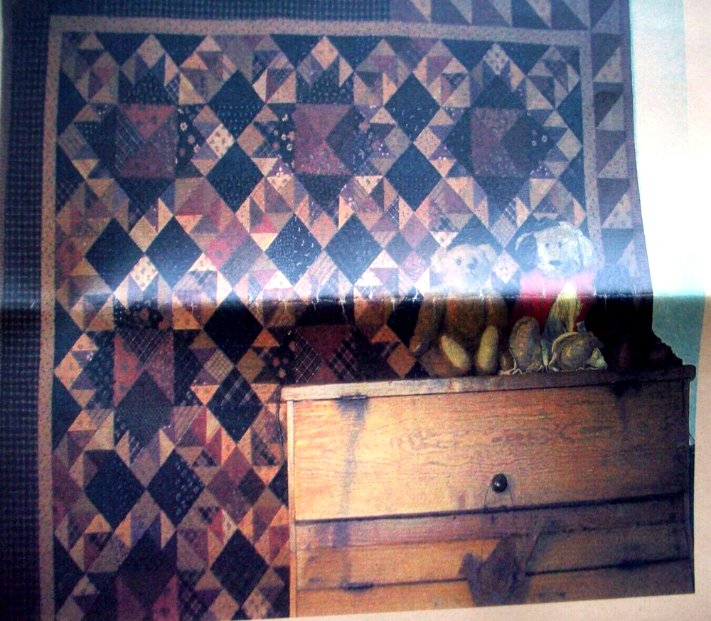 Punky Doodle Corners primitive patchwork quilt pattern *B