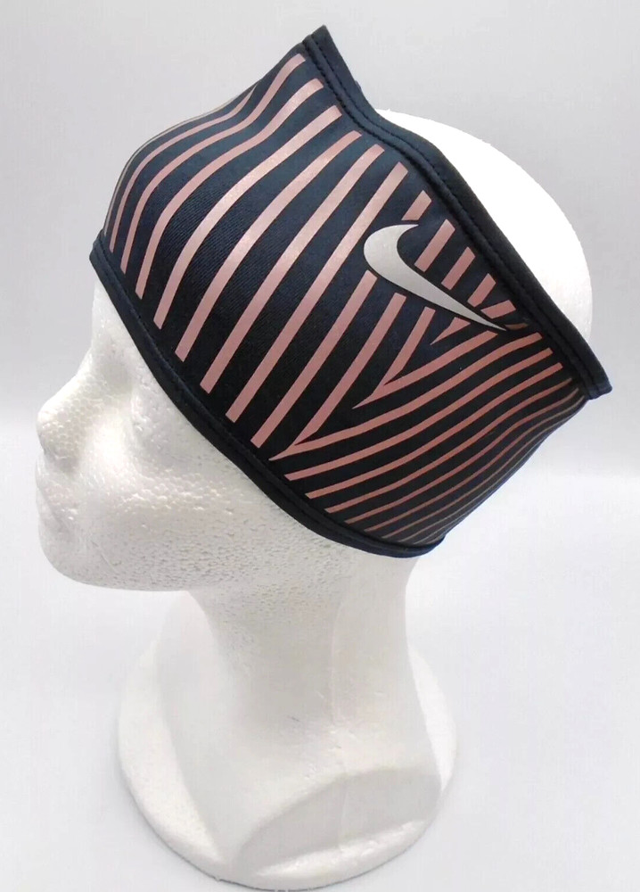 Nike Flash Swoosh Headband Reflective Black/Hyper Crimson/Silver