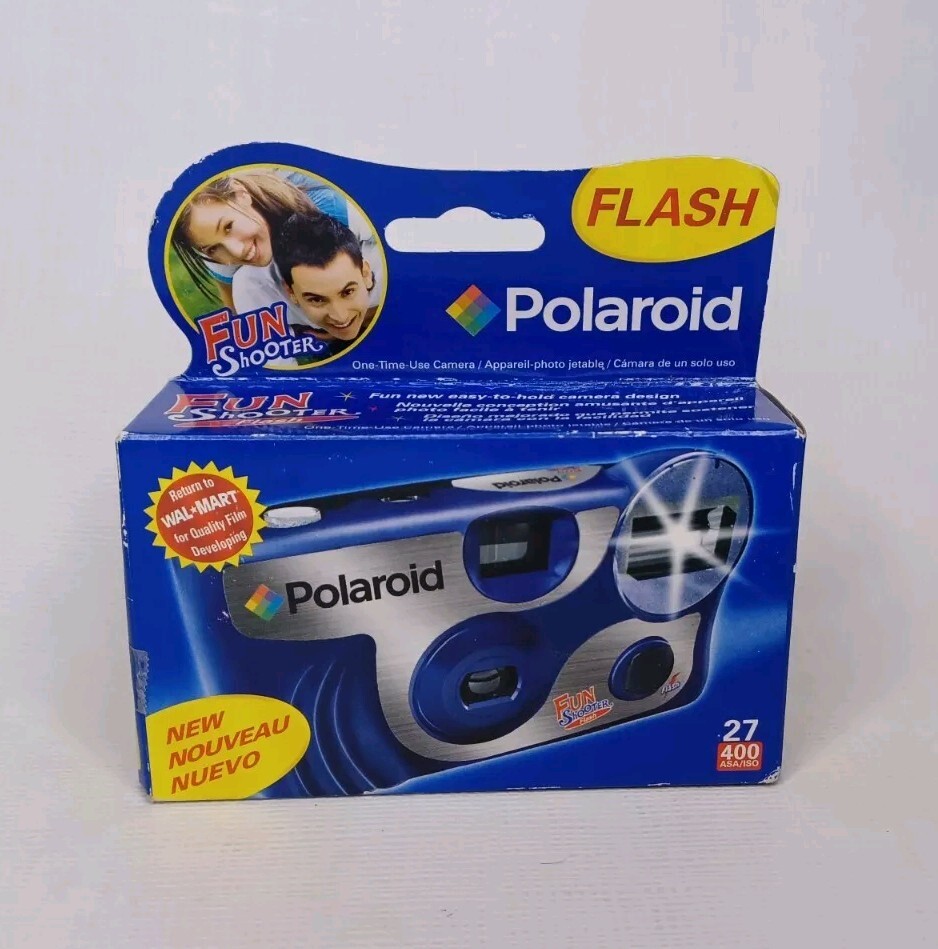 Polaroid Fun Shooter Flash 27 Exposure One Time Use Camera EXP 12/2007 Unopened