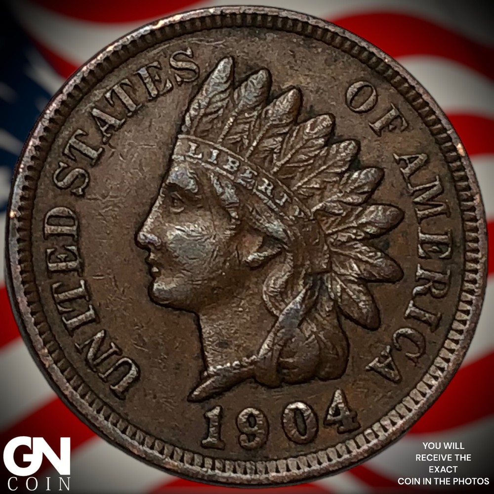 1904 Indian Head Cent Penny X1174