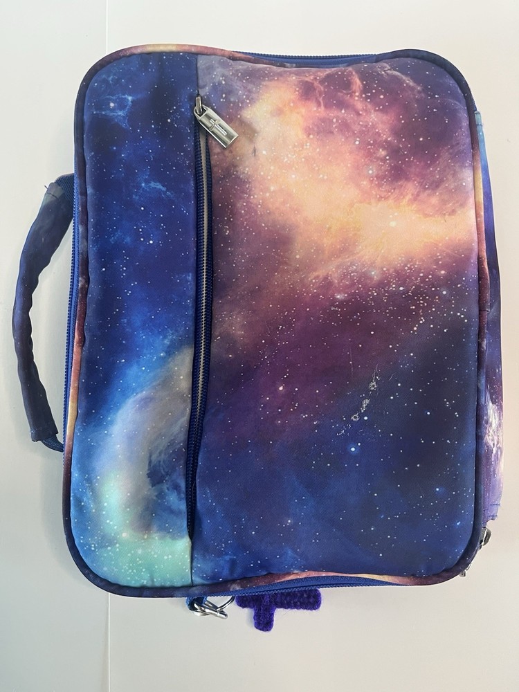 Bible Cover Galaxy Design Some Minor Defects