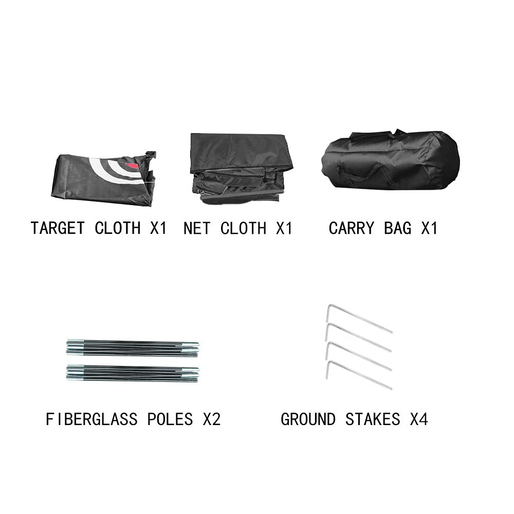 Black Golf Nets for Backyard Golf Practice Net Golf Hitting Net Training Aids wi