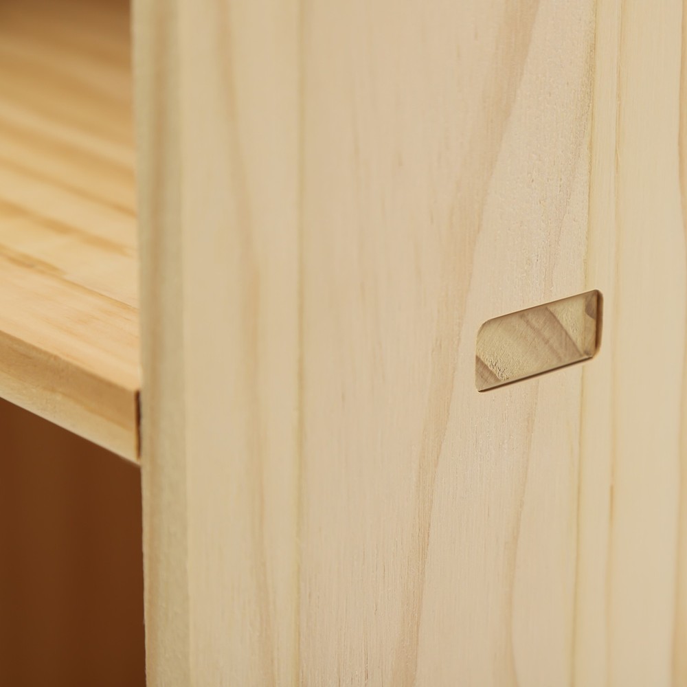 6 Cube Storage Organizer Solid Wooden Bookcase Display 2 Tier Shelving Bookshelf