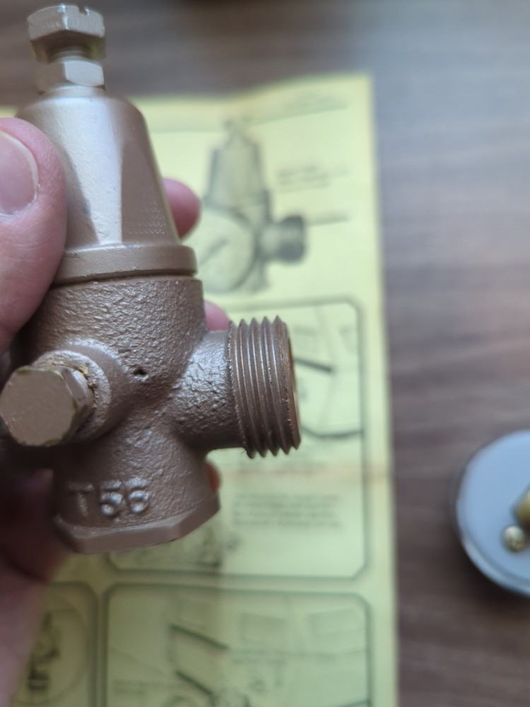 Watts No. T56, T56G Water Pressure Fill Valve Regulator For Recreational Vehicle