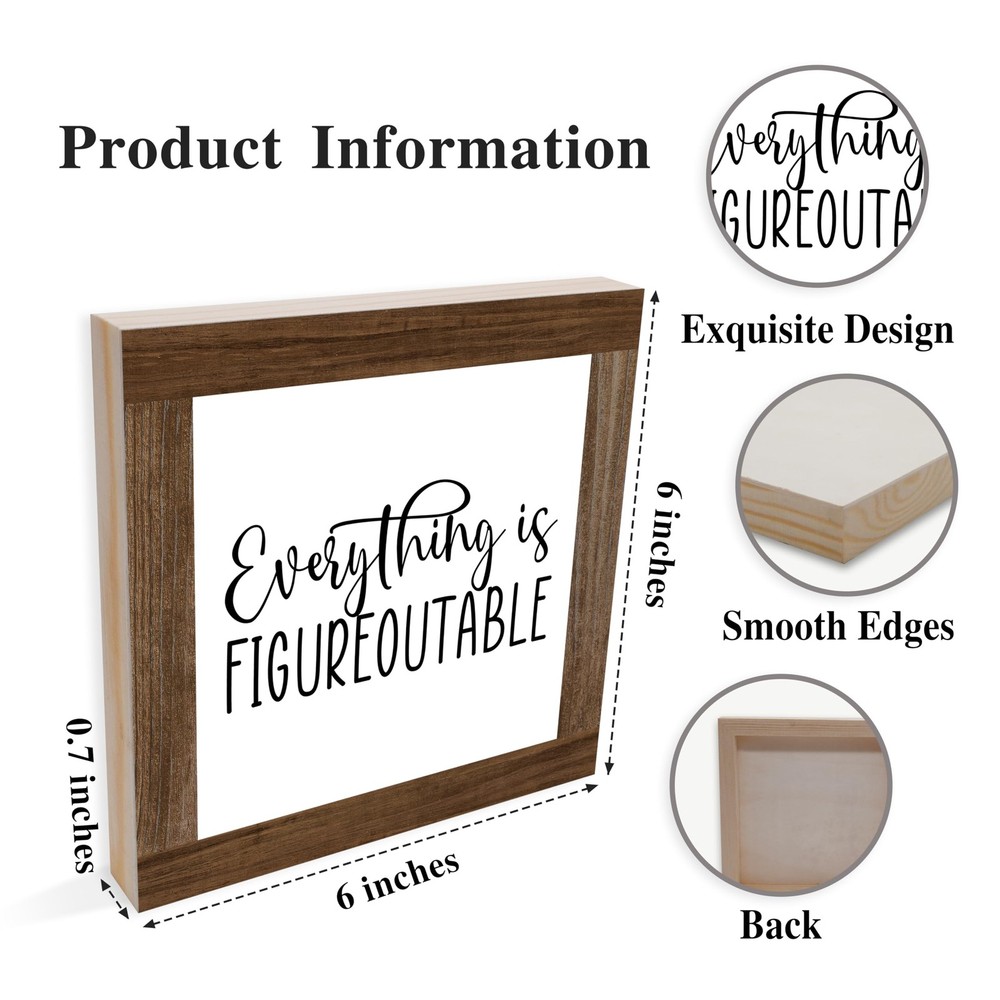 Everything is Figureoutable, 6 x 6 inches, Figureoutable