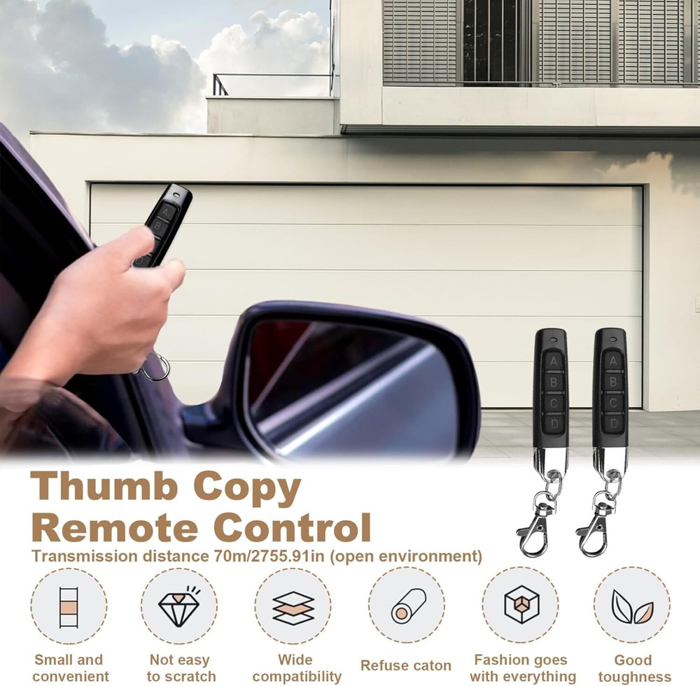 4-in 1 Wireless Remote Control Duplicator 433MHz Remote Control Key Clone Copy