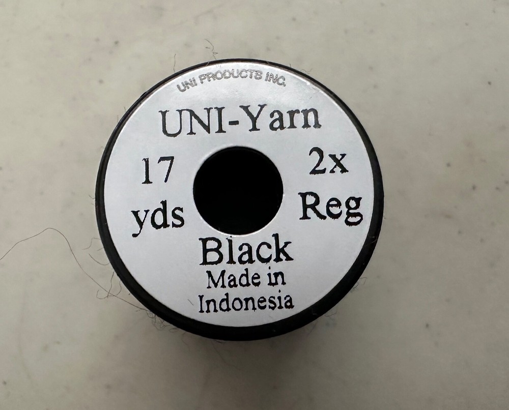 Uni Yarn 17 Yard Spool Black