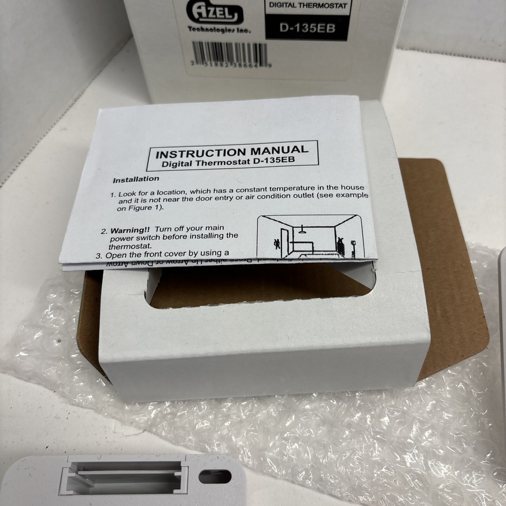 AZEL D-135EB DIGITAL THERMOSTAT