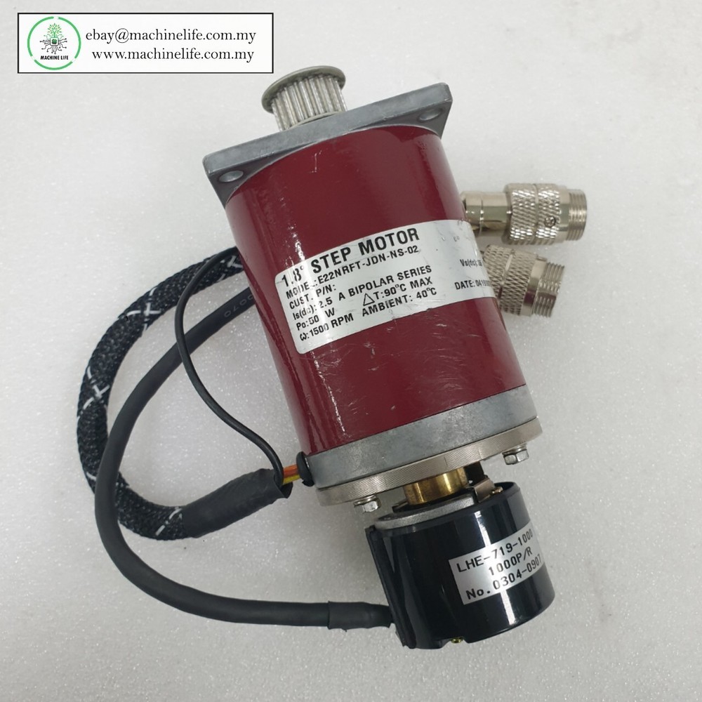 Pacific Scientific E22NRFT-JDN-NS-02 + LHE-719-1000 Stepping Motor With Encoder