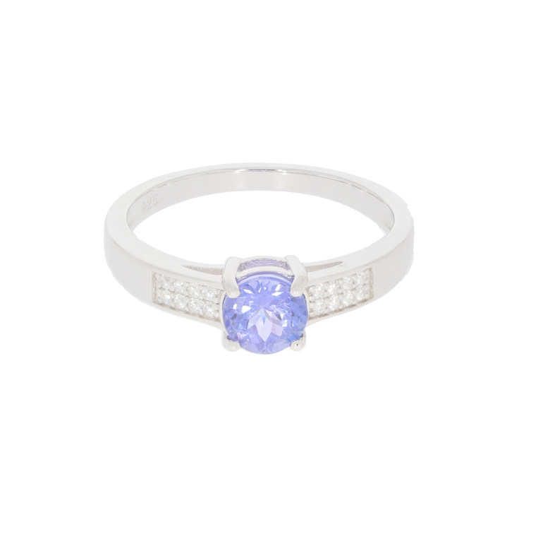 Sterling Silver Semi Mount Ring Setting Round RD 6x6mm