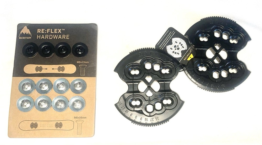 Burton ReFlex Hardware Kit Snowboard Bindings Mounting Combo Discs & Screws NEW