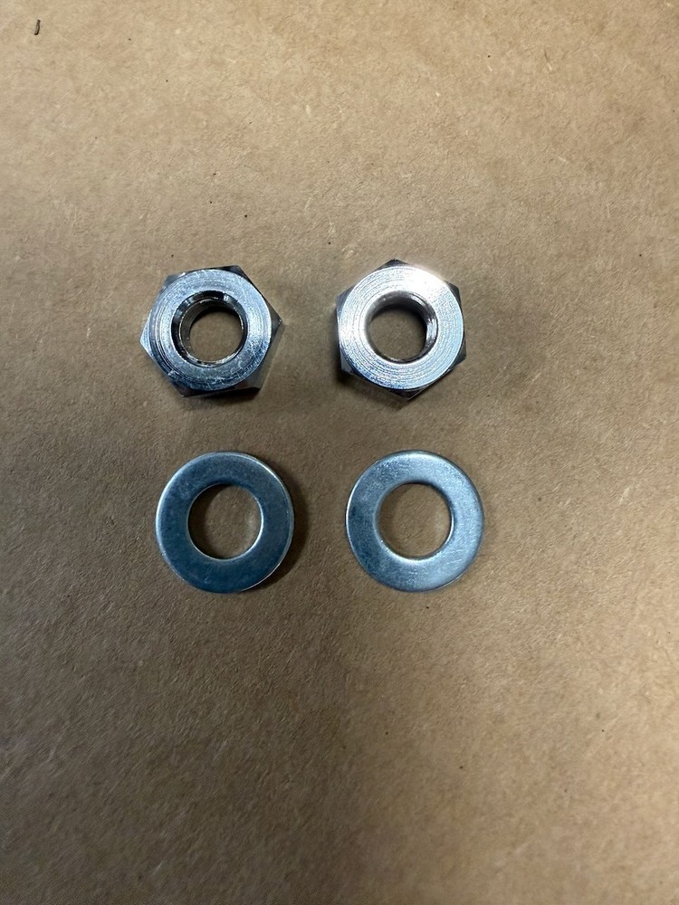 Schwinn Stingray & Phantom Bicycle Scripted Front Hub 5/16' Axle Nuts & Washers