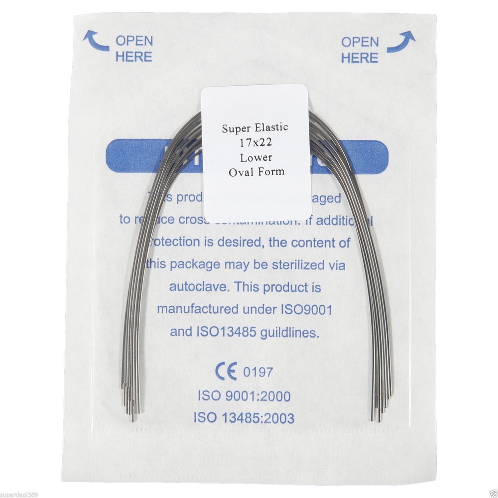 10* Dental Orthodontic Super Elastic Niti Rectangular Arch Wire 17X22 Lower