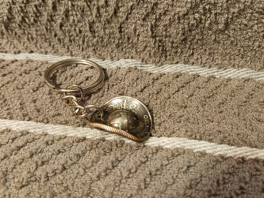 Oklahoma Cowboy Hat Keychain 2008