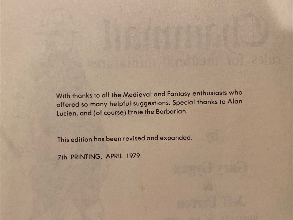 1ST ED. AD&D Temple of Elemental Evil + Chainmail Rules for Med. Miniatures 3rd