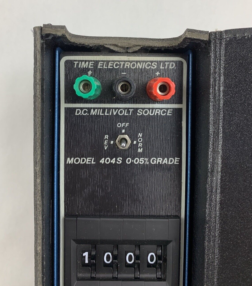 Time Electronics 404S DC Millivolt Multi Function Calibrator W/Case Untested