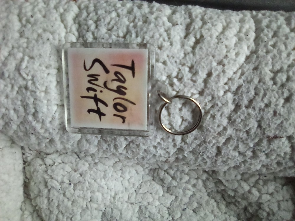 I Love Taylor Swift keychain used