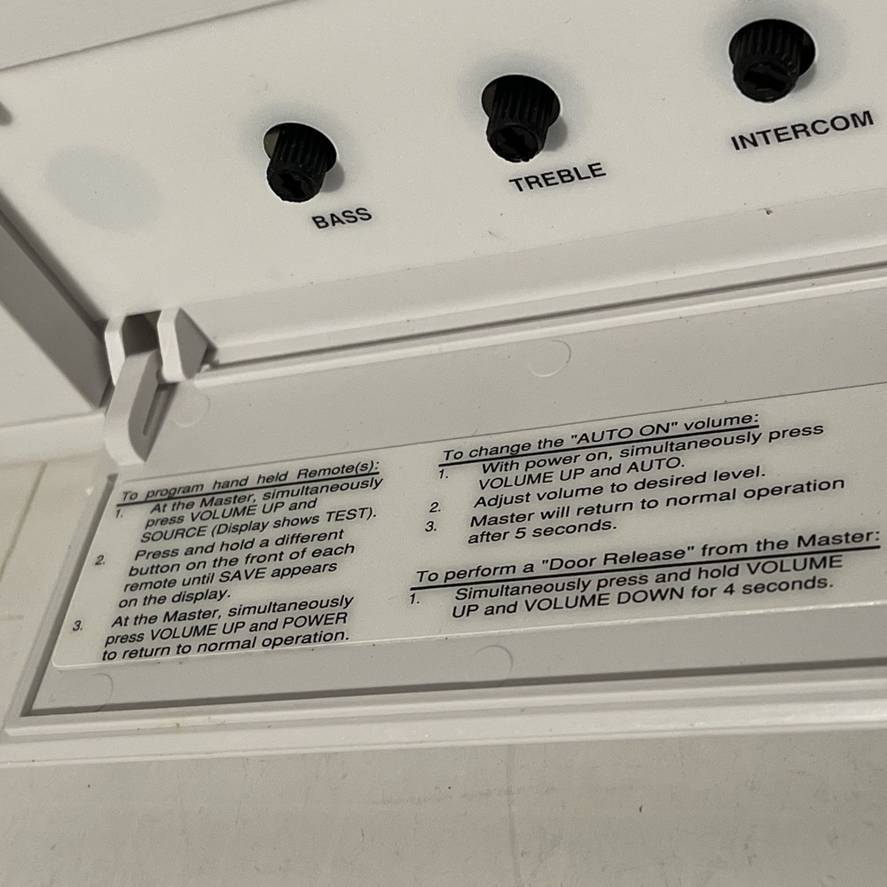 M&S Systems Model MC602 Intercom Panel (FOR PARTS, AS-IS)