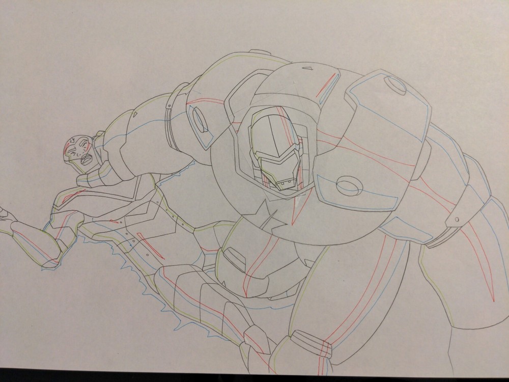 Marvel animation cels Production Art Comics AVENGERS ASSEMBLE CRIMSON DYNAMO AA1