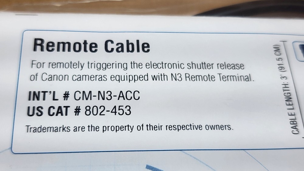 Pocket Wizard Remote Cable