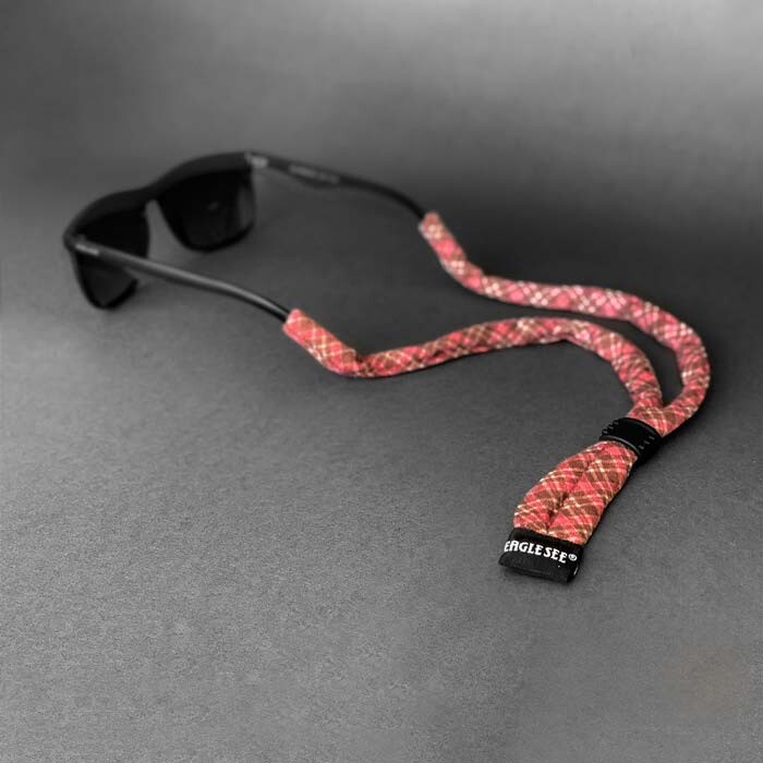 Sunglass retainer / Strap for Sunglasses | Pink Tartan