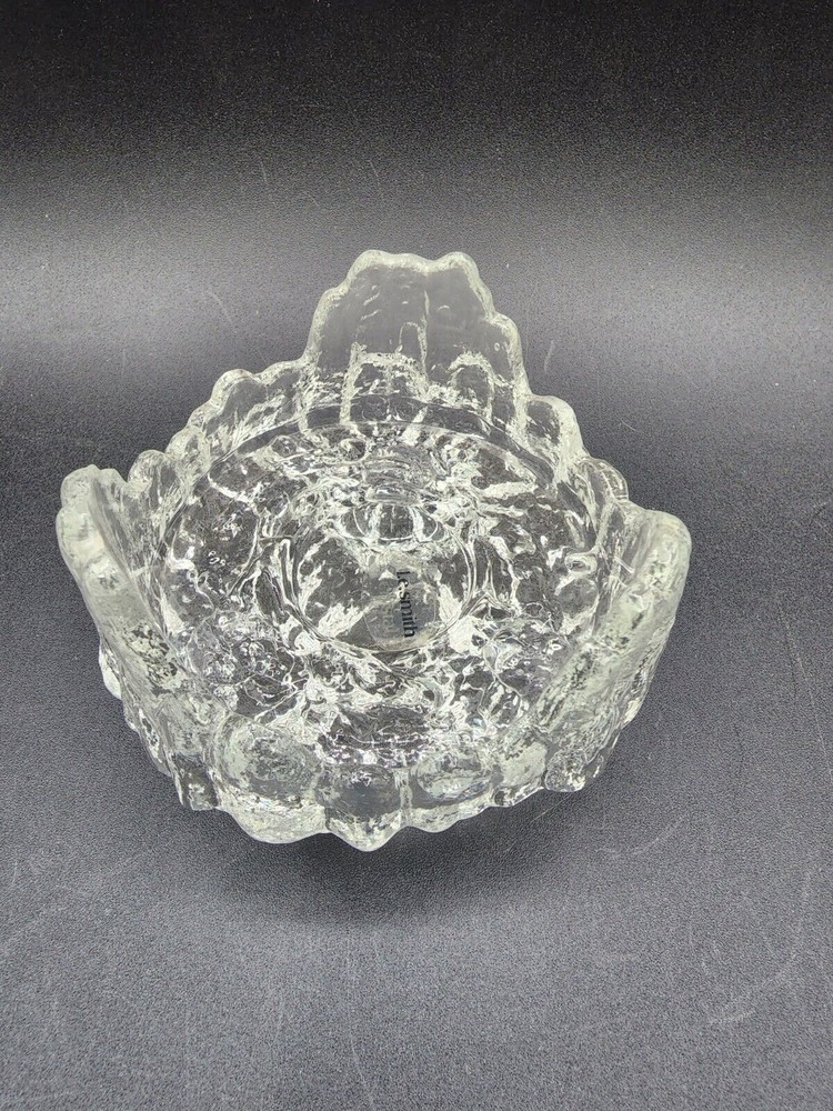 MCM L E Smith Reversible candle holder Ice Pillar or 3 Tapers