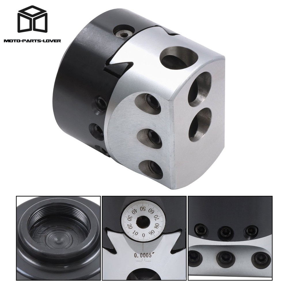 1-1/2-18 Thread Boring Head 3 Inch Diameter 0.001" Fine Adjustment Precision