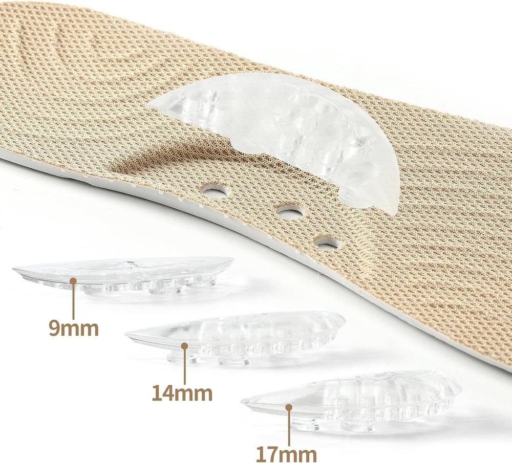 Supination Insoles Orthopedic Corrective Inserts Adjustable Arch Support Sz 41
