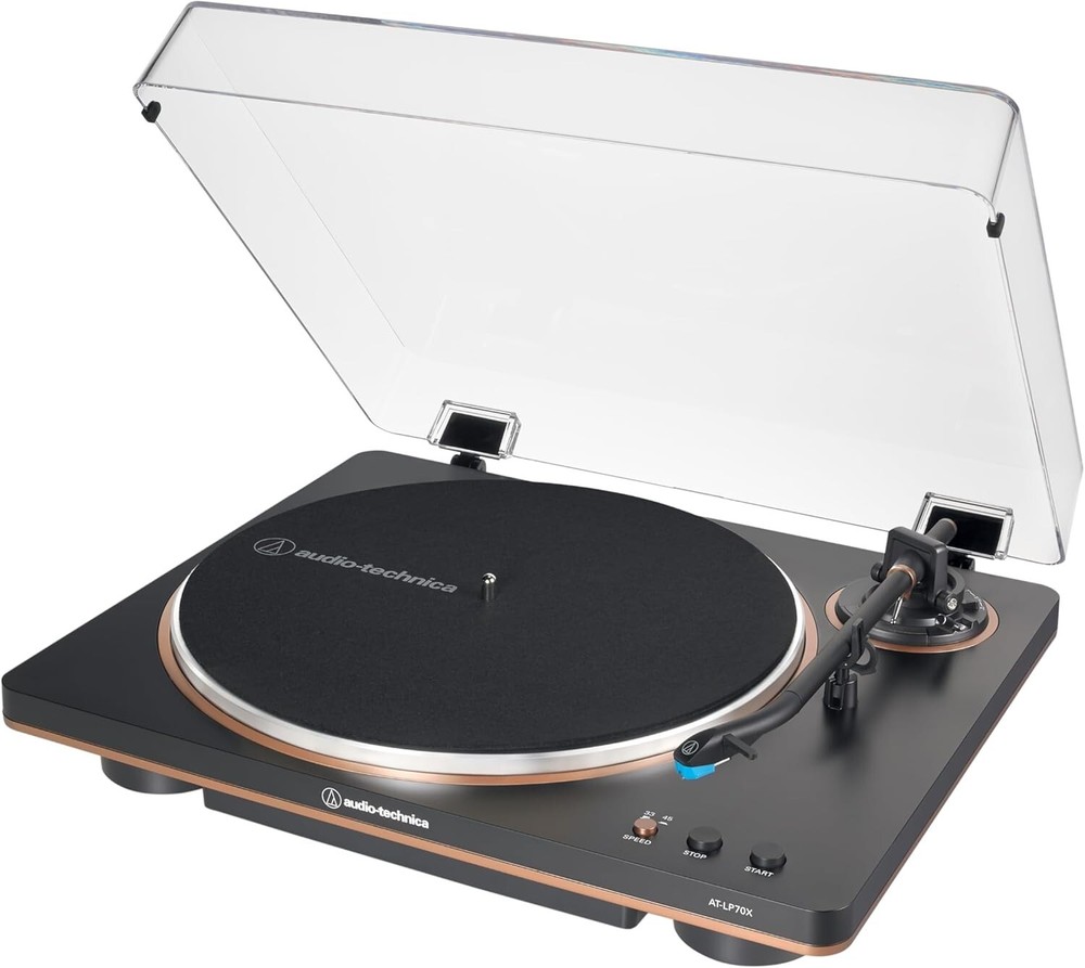 Audio-Technica Fully Automatic Belt-Drive Turntable (Black/Bronze)