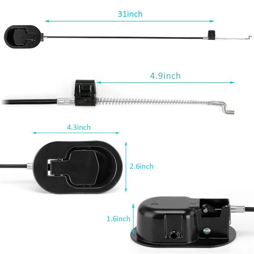 Metal Recliner Handle Replacement Parts with Cable, Couch Release Lever Pull ...