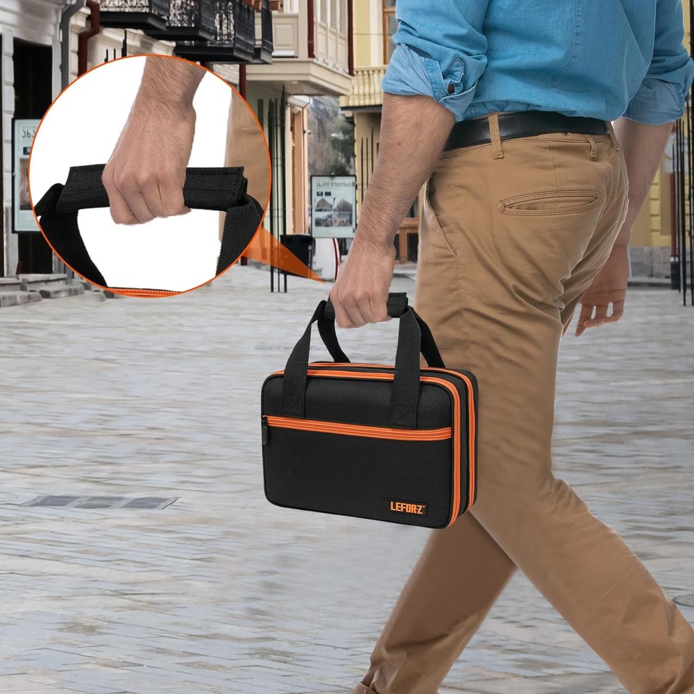 Carrying Case Compatible with Klein Tools ET310 Black & Orange
