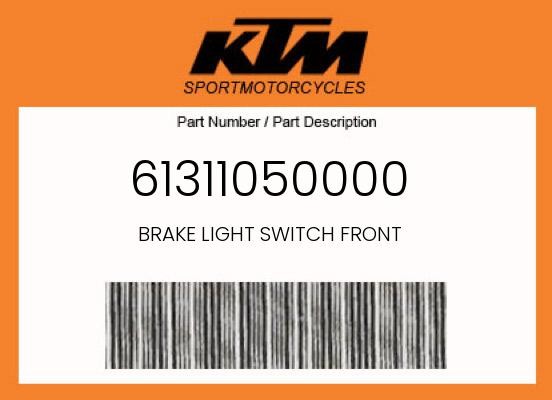 KTM Genuine Brake Light Switch Front - 61311050000