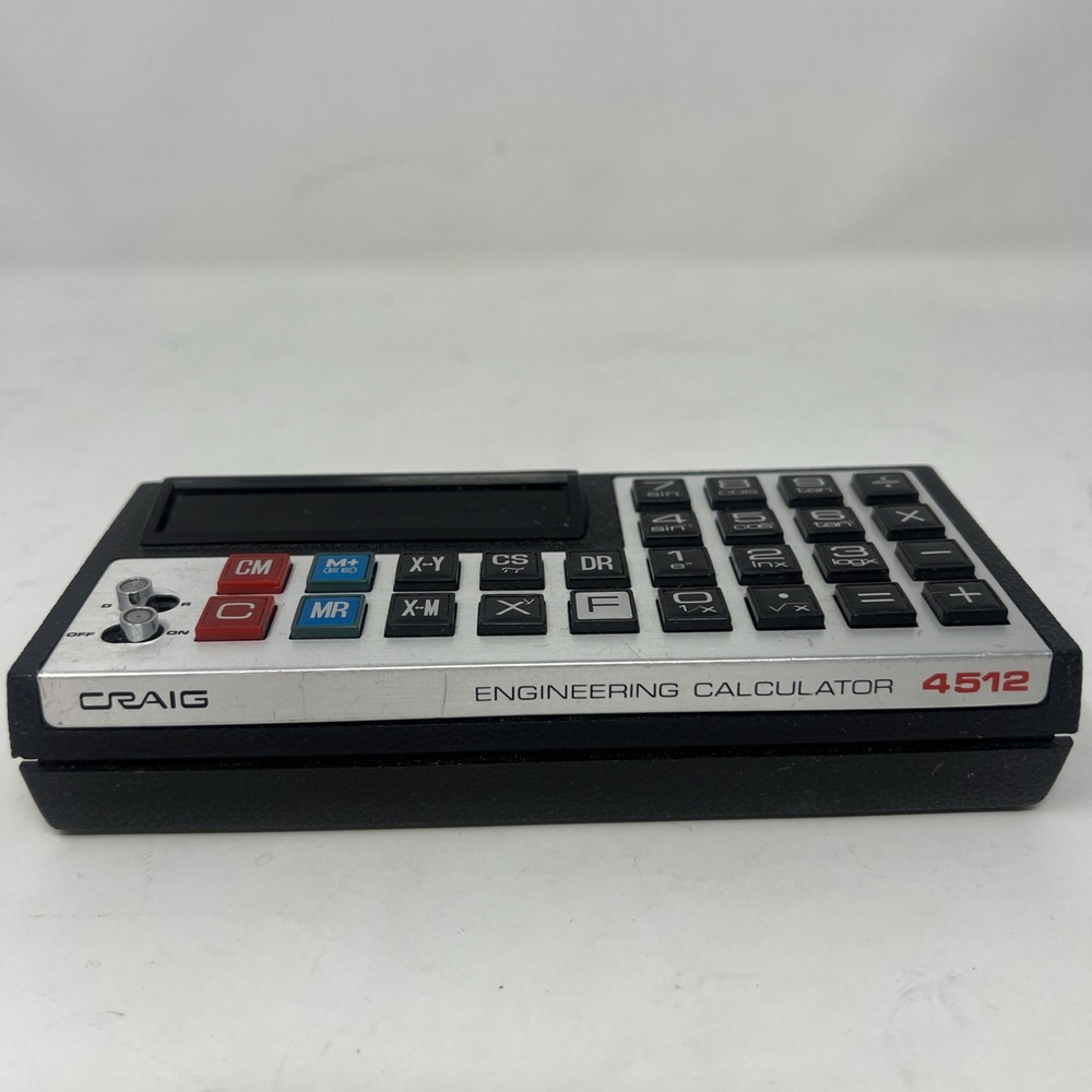 Rare Craig Engineering Calculator 4512 - Tested & Working