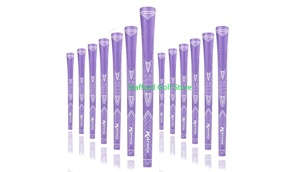 Karma Velour Sparkle Golf Grip – Purple– Undersize .560 Round